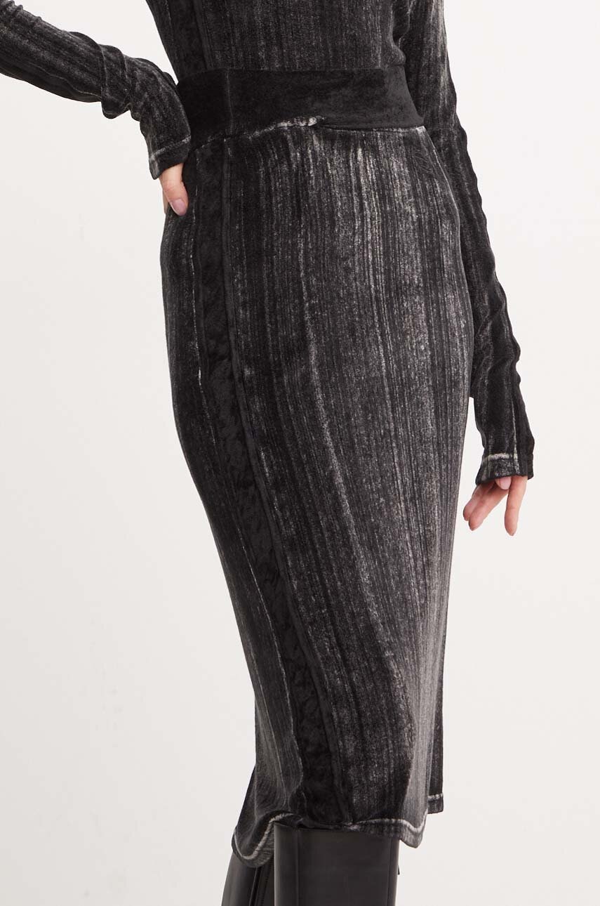 Φούστα Diesel O-VERYN χρώμα: μαύρο, A14297.0AJCP