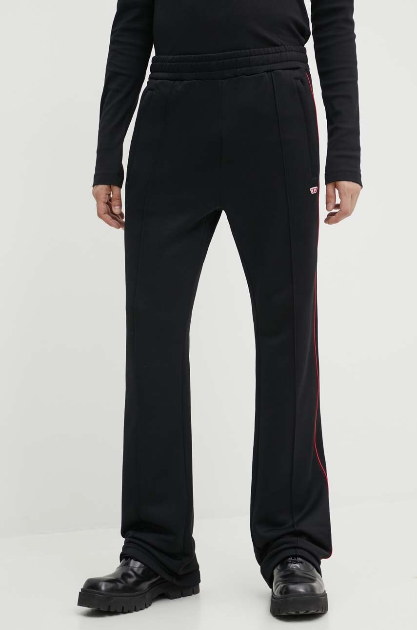 Παντελόνι φόρμας Diesel P-ZAMPER-D χρώμα: μαύρο, A14926.0DLAA