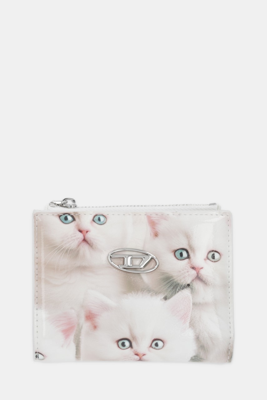 Πορτοφόλι Diesel PLAY PLAY BI-FOLD ZIP II χρώμα: μπεζ, X10121.P6019