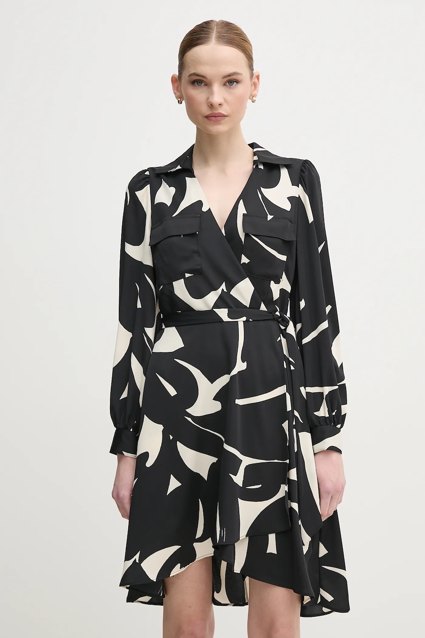 Φόρεμα Dkny χρώμα: μαύρο, DD4KS484