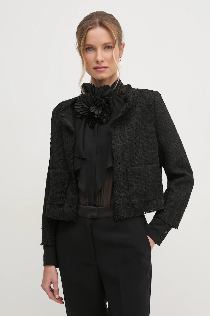 Μπουφάν Dkny χρώμα: μαύρο, DJ4J6078