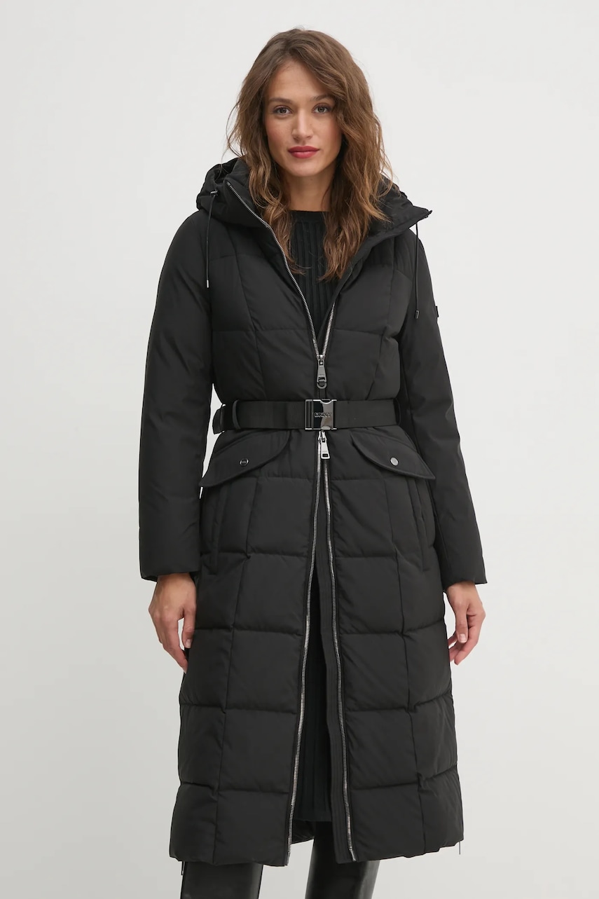 Μπουφάν Dkny χρώμα: μαύρο, DLEMPP55