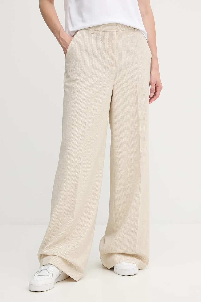 Παντελόνι Dkny χρώμα: μπεζ, UD5PS051