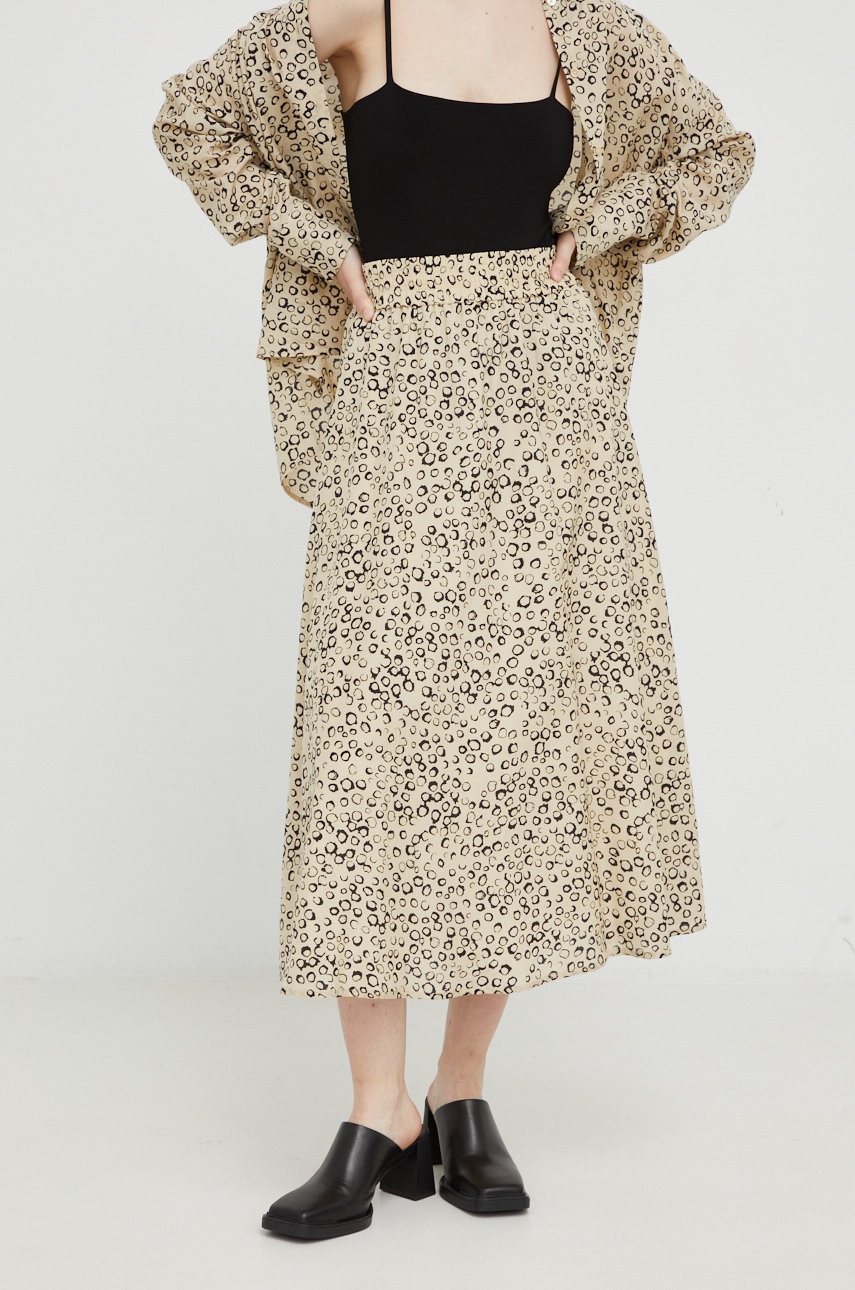 Φούστα Drykorn χρώμα: μπεζ