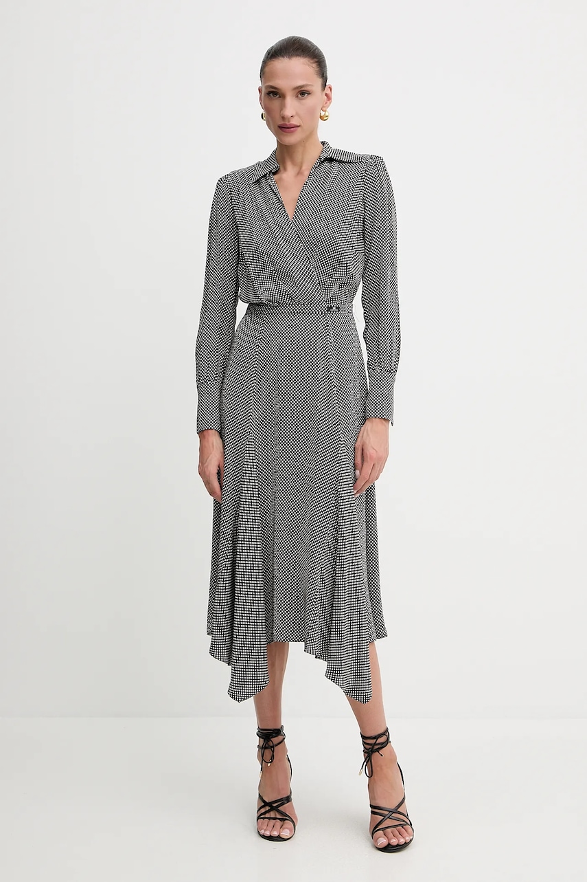 Φόρεμα Elisabetta Franchi χρώμα: μαύρο, AB86552E2