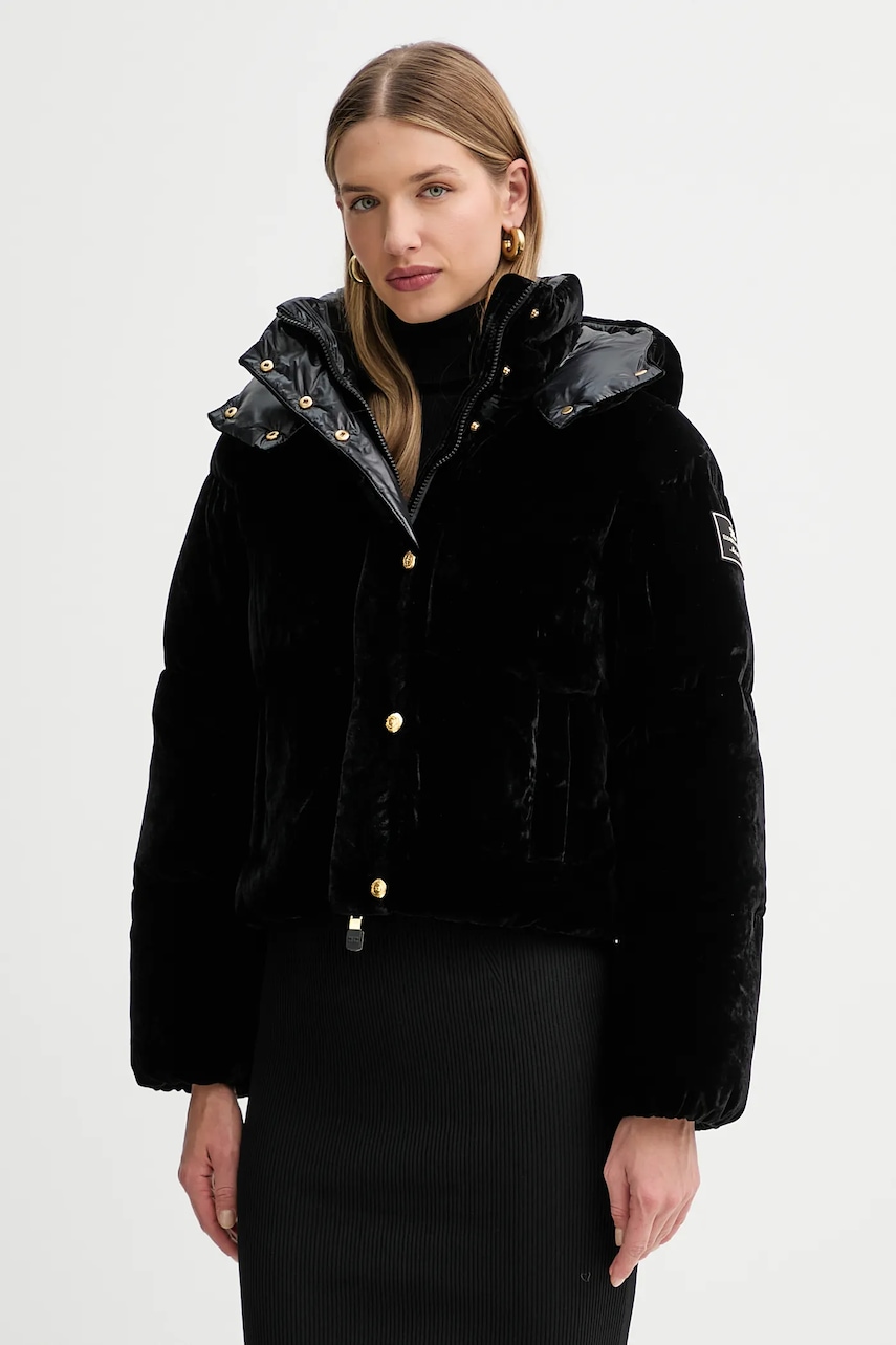 Βελούδινο σακάκι Elisabetta Franchi χρώμα: μαύρο, PI82D56E2