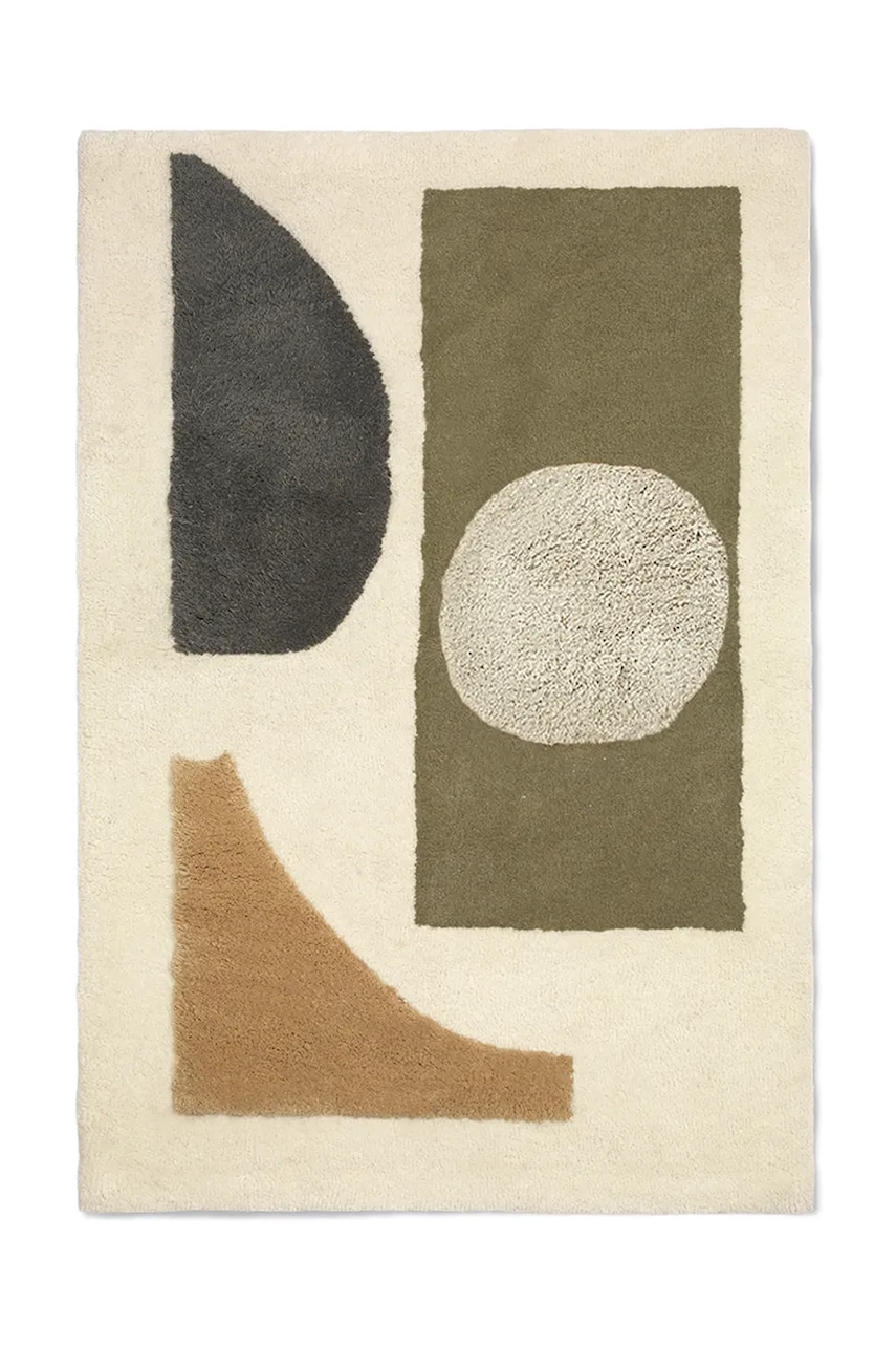 Μάλλινο χαλί ferm LIVING Bloco χρώμα: πολύχρωμο