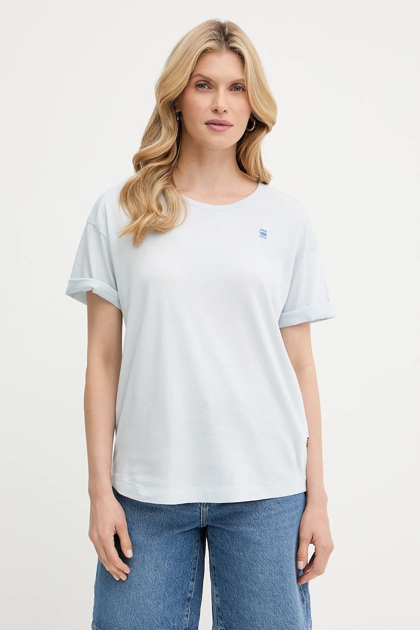 Βαμβακερό μπλουζάκι G-Star Raw χρώμα: άσπρο