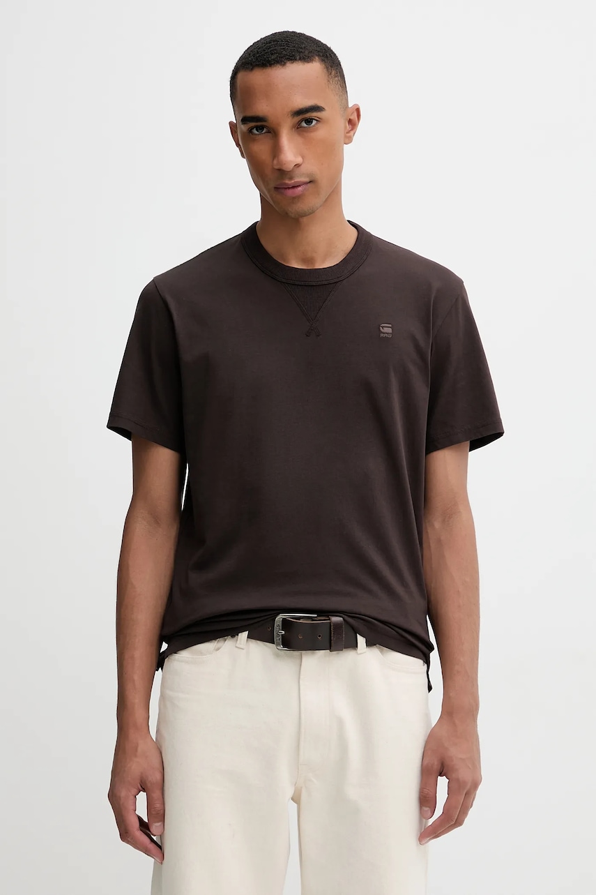 Βαμβακερό μπλουζάκι G-Star Raw ανδρικό, χρώμα: μπλε, D24449-336