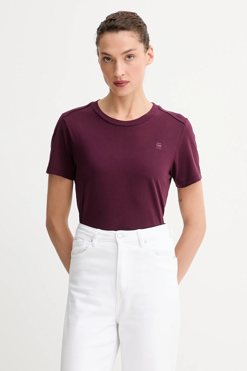 Βαμβακερό μπλουζάκι G-Star Raw χρώμα: άσπρο, D26062-336