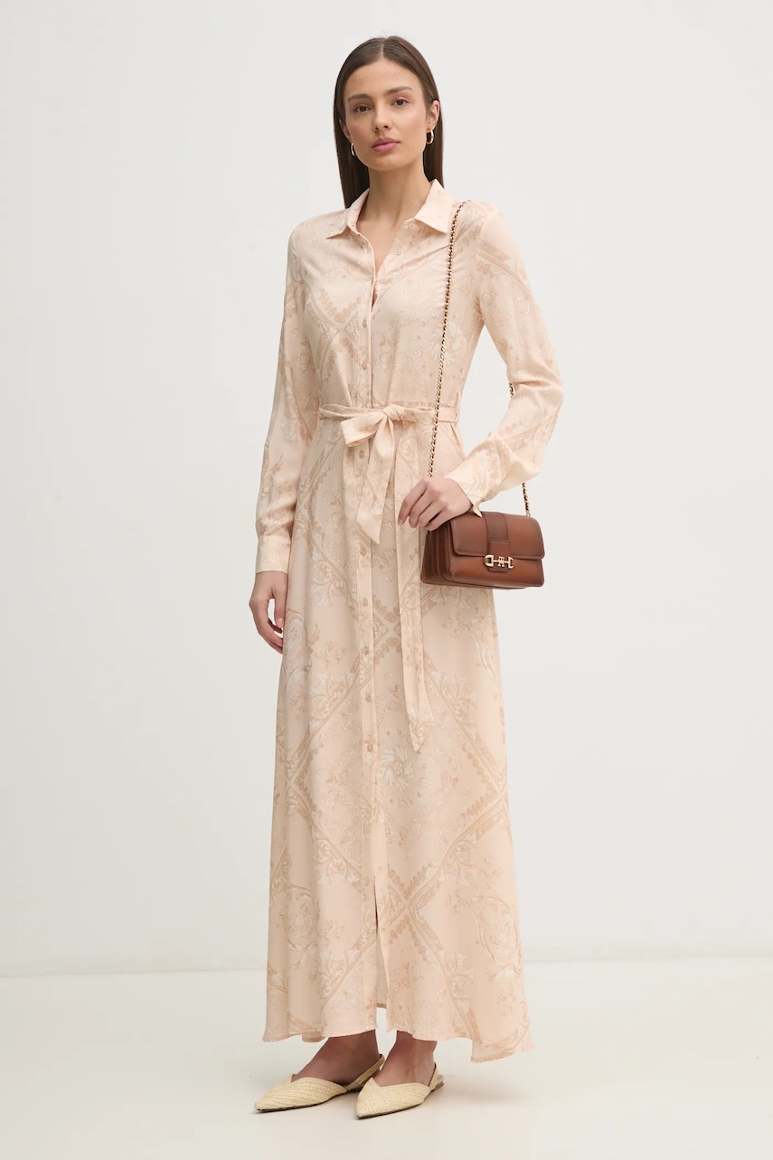 Φόρεμα Gaudi χρώμα: μπεζ, 511BD15006