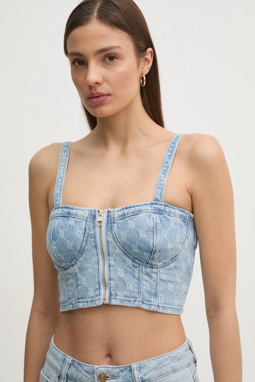 Τζιν τοπ Gaudi χρώμα: μπλε, 511BD46001