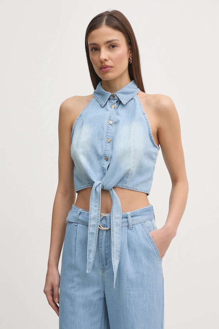 Μπλουζάκι τζιν Gaudi χρώμα: μπλε, 511BD46003