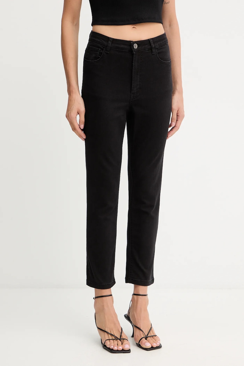 Τζιν παντελόνι Gestuz χρώμα: μαύρο, 10910083