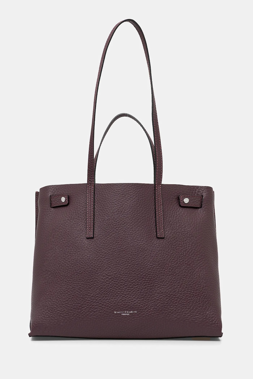 Δερμάτινη τσάντα Gianni Chiarini ALTEA χρώμα: πράσινο, BS 10967 RNGDBL