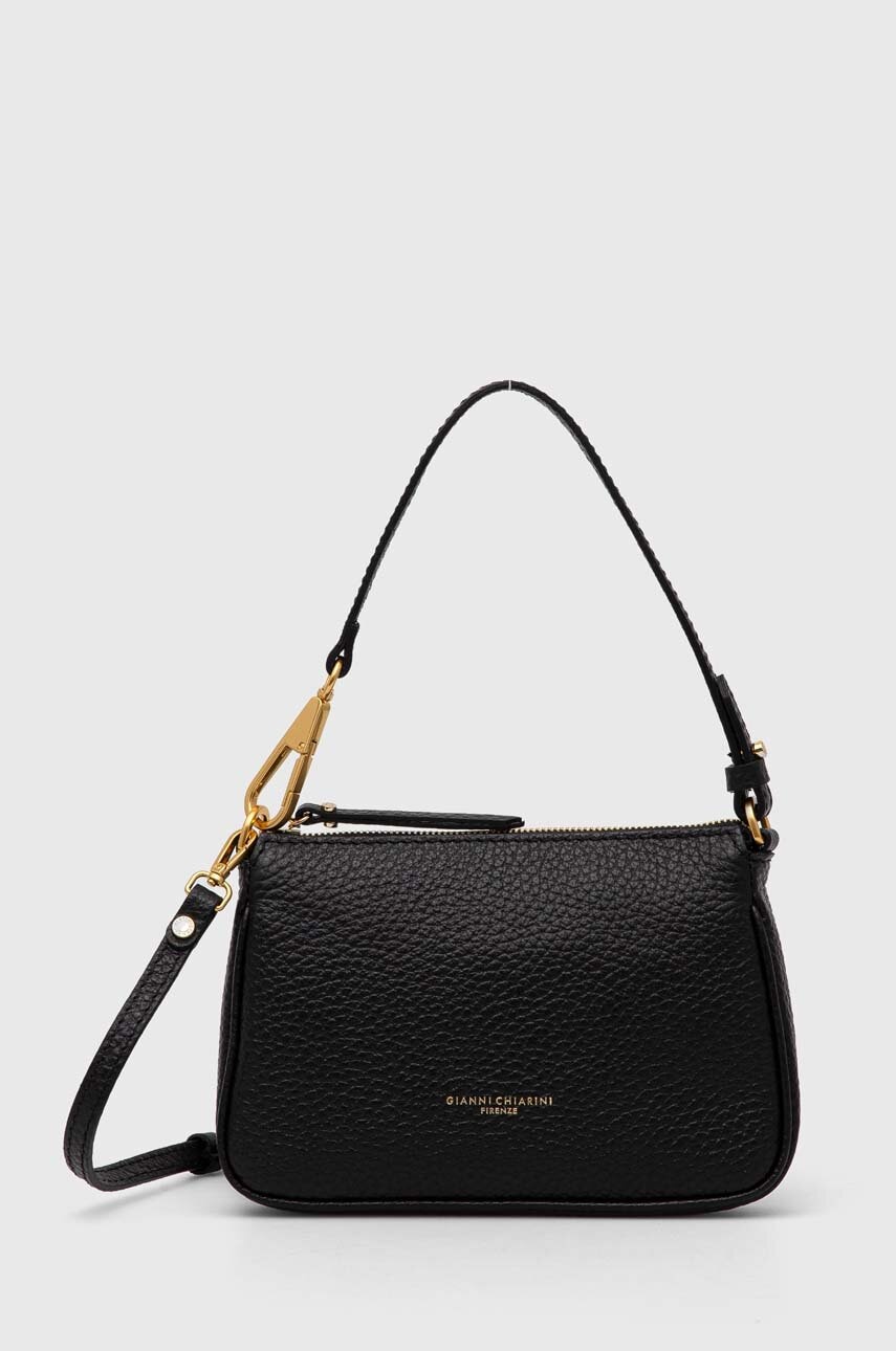 Δερμάτινη τσάντα Gianni Chiarini BROOKE χρώμα: μαύρο, BS 8750 TKL
