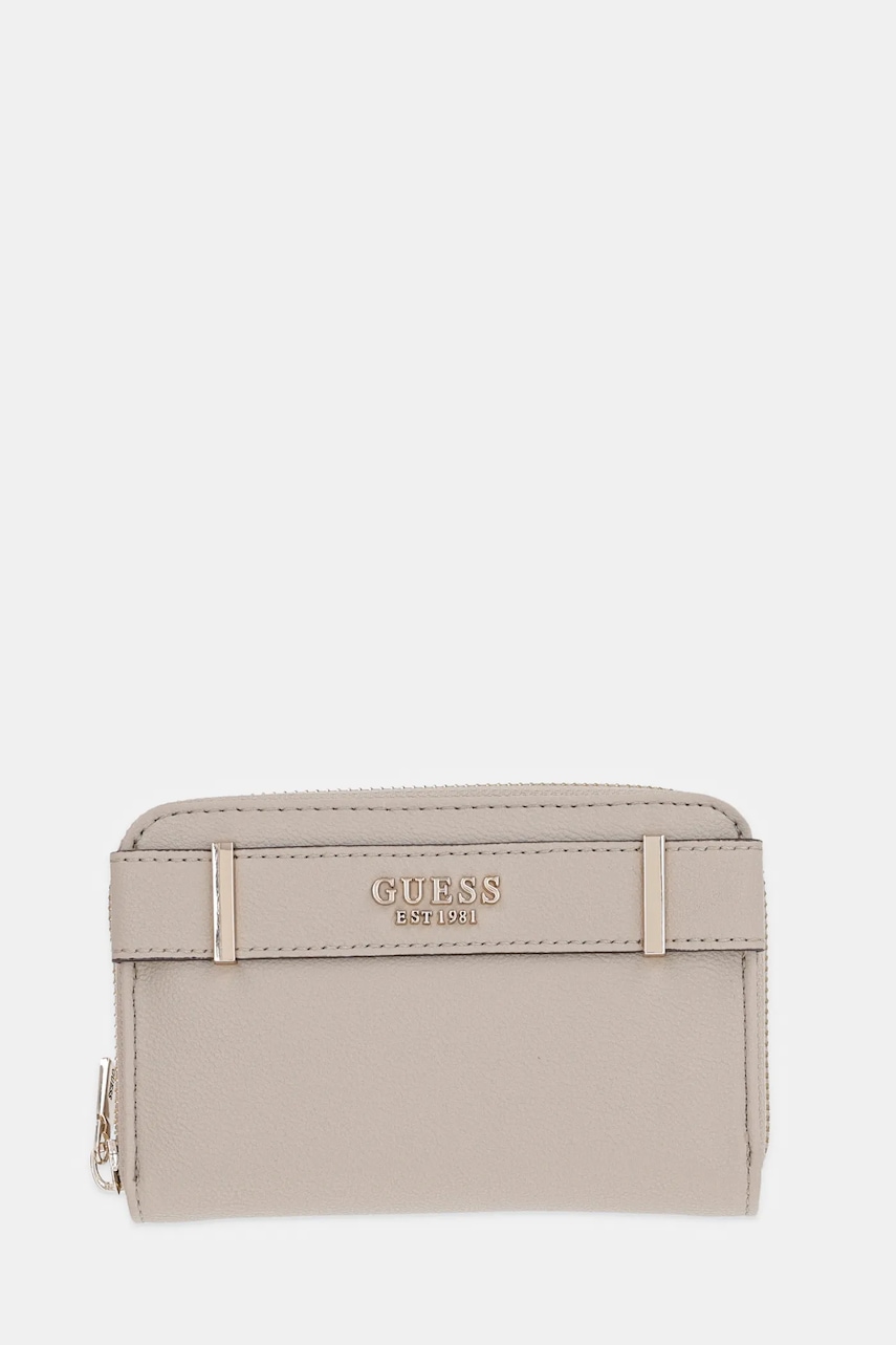 Πορτοφόλι Guess ANADELA χρώμα: μπεζ, SWBG96 33140