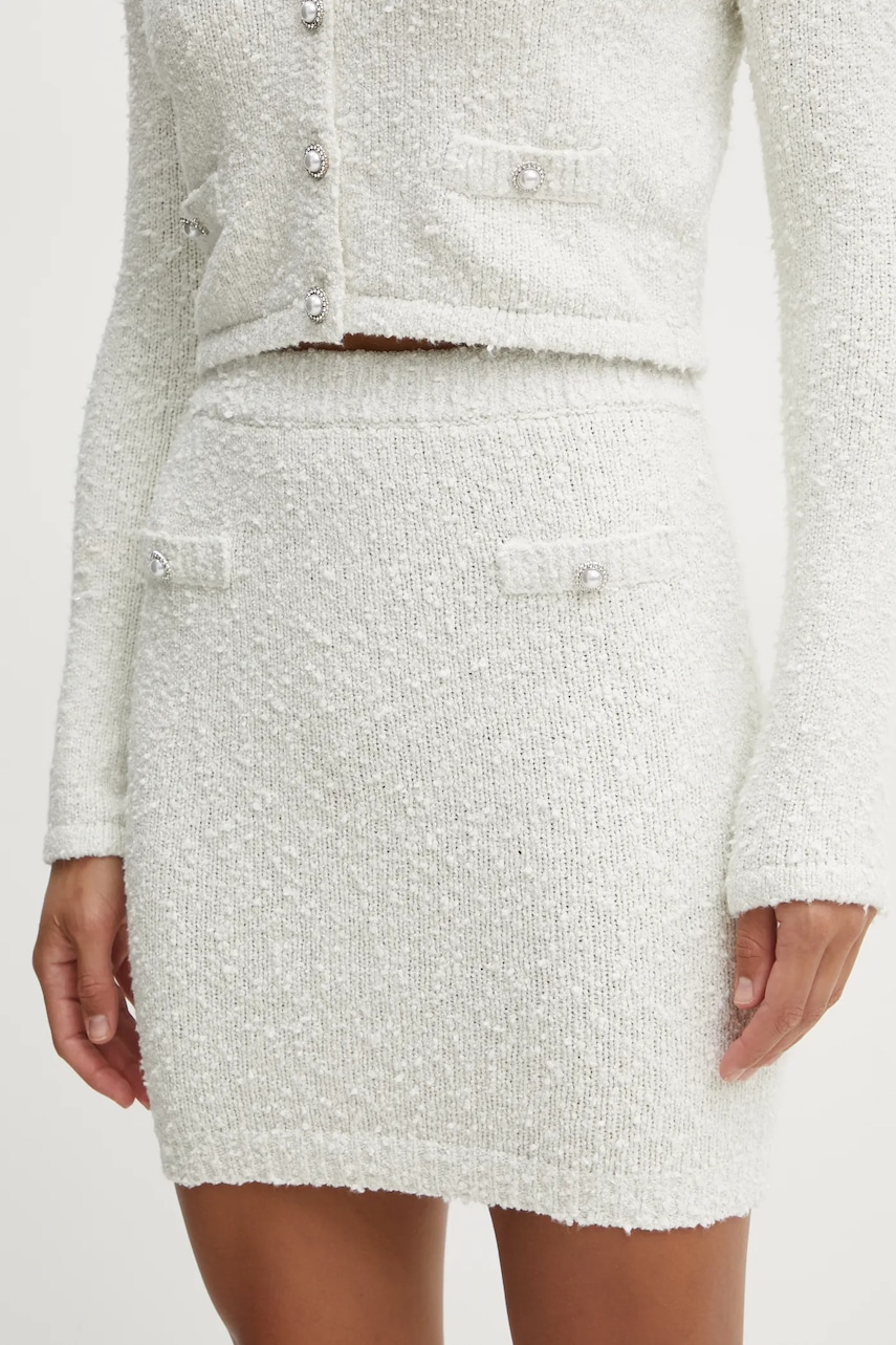 Φούστα Guess DOROTHY χρώμα: μπεζ, W5RD45 Z3L21