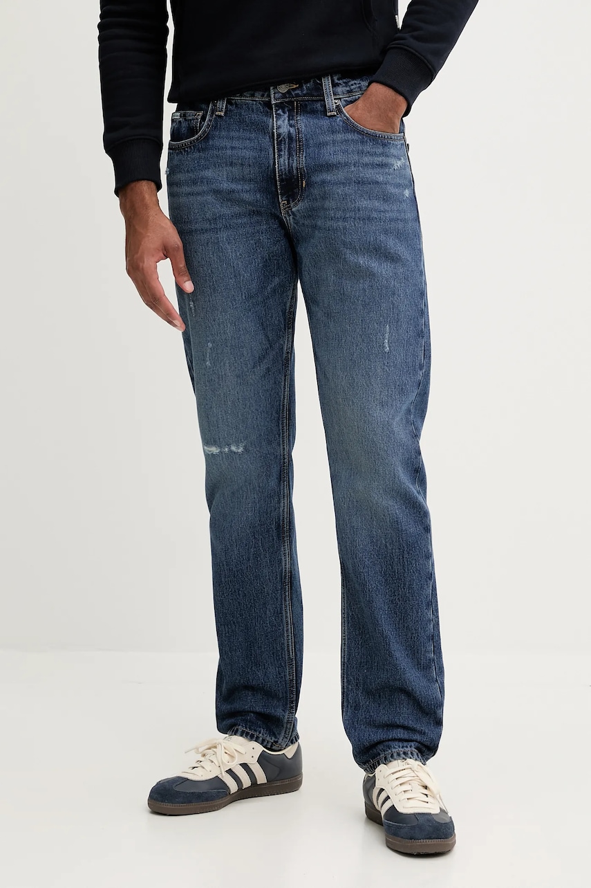 Τζιν παντελόνι Guess Jeans χρώμα: ναυτικό μπλε, M5YA1C D5MK1