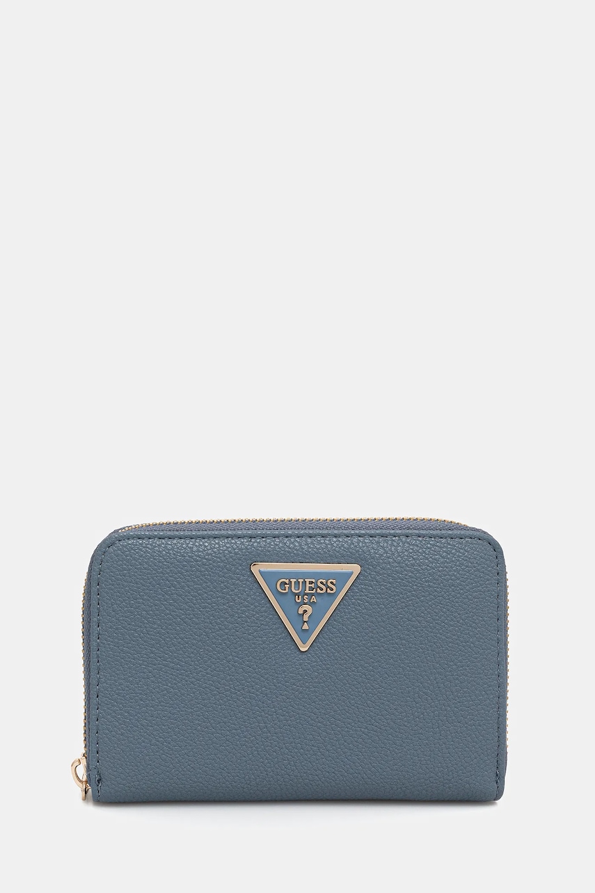 Πορτοφόλι Guess LAUREL χρώμα: μπλε, SWBG85 00140