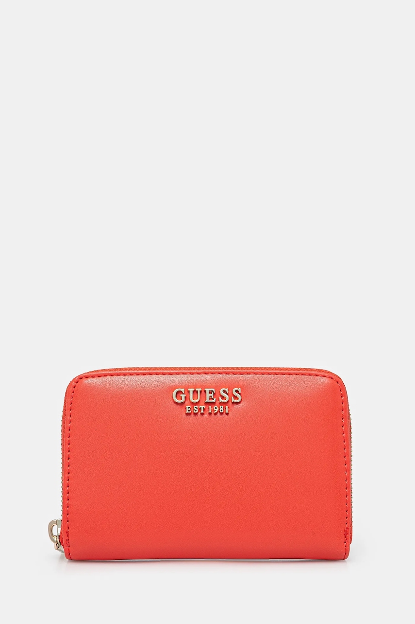 Πορτοφόλι Guess LAUREL χρώμα: πορτοκαλί, SWVC85 00140