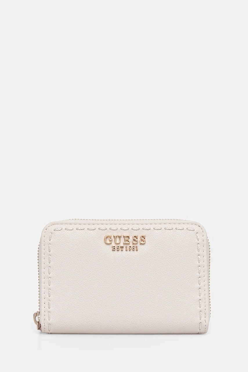 Πορτοφόλι Guess NASTRA χρώμα: μπεζ, SWBG96 37140