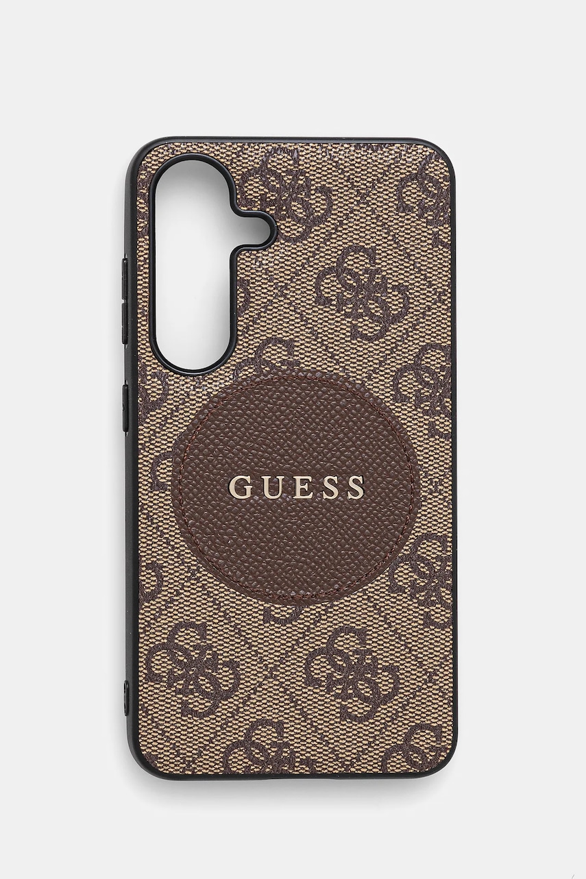 Θήκη κινητού Guess Samsung Galaxy S25 χρώμα: καφέ, GUHMS25SP4PGRSGW