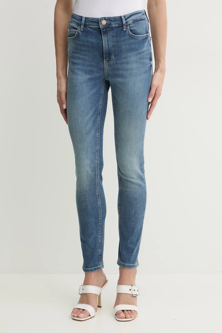 Τζιν παντελόνι Guess χρώμα: μπλε, W5RA46 D5L72