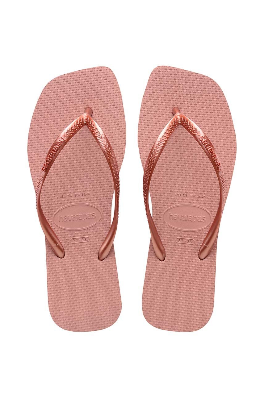 Σαγιονάρες Havaianas SQUARE χρώμα: ροζ, 4148301.3544
