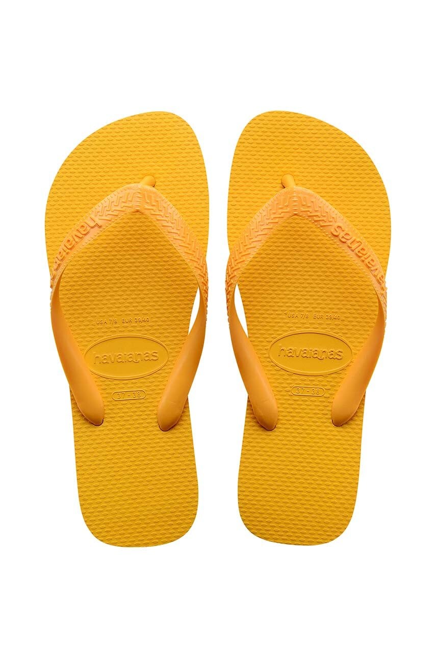 Σαγιονάρες Havaianas TOP χρώμα: κίτρινο, 4000029.1740