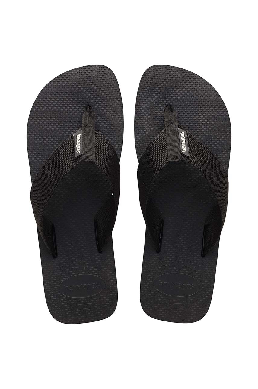 Σαγιονάρες Havaianas URBAN BASIC χρώμα: μαύρο, 4148427.0090