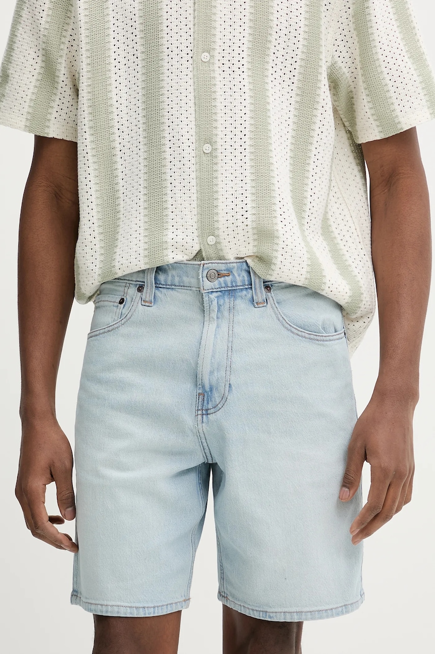 Τζιν σορτς Hollister Co. ανδρικό, χρώμα: μπλε, KI328-5115