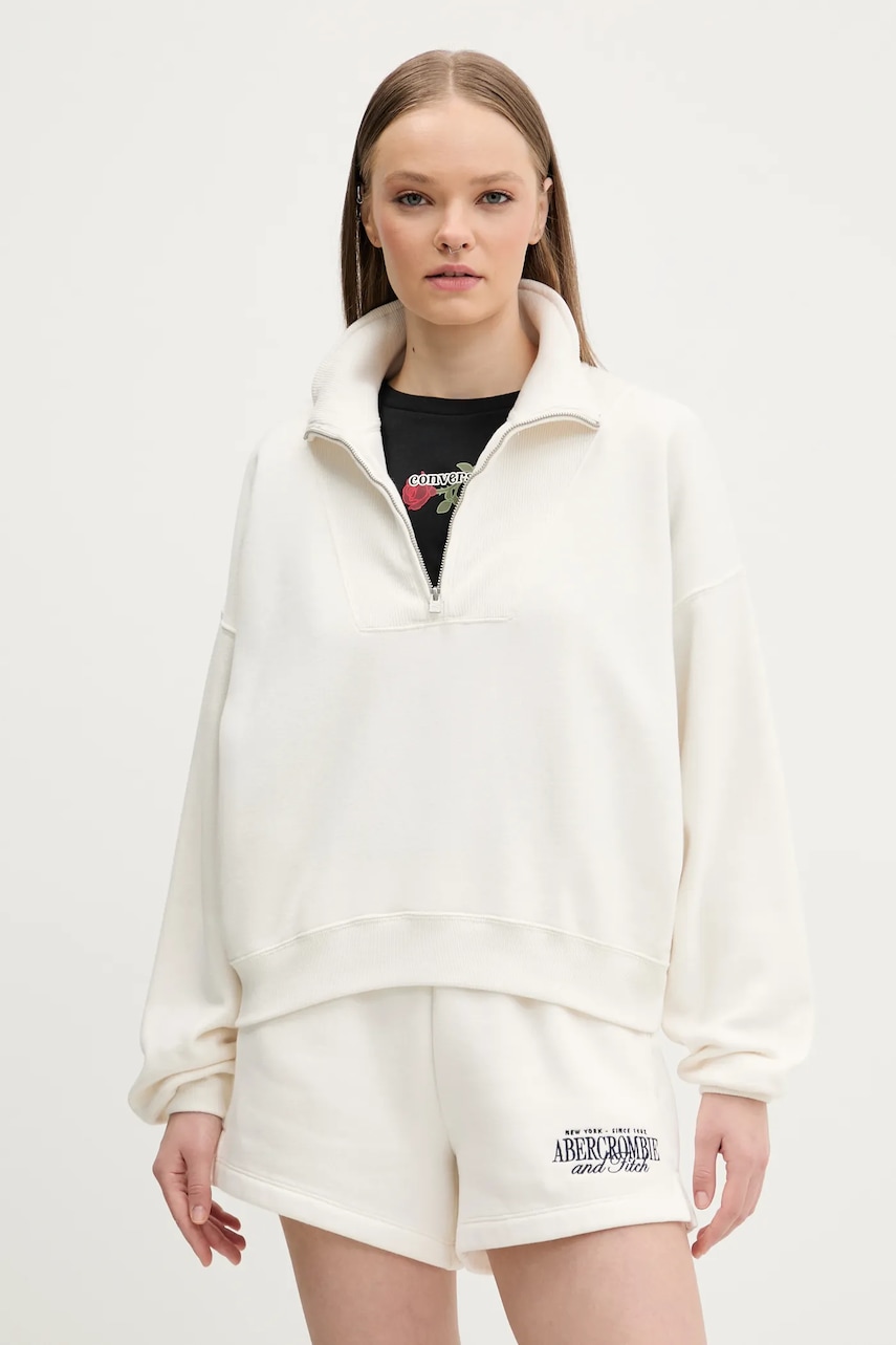 Μπλούζα Hollister Co. χρώμα: μπεζ, KI352-5111