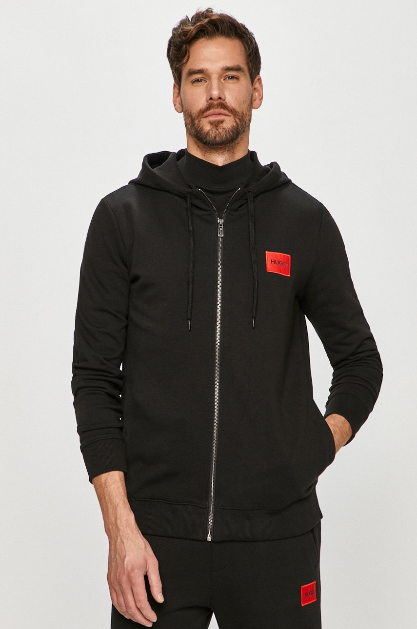 Μπλούζα Hugo ανδρική, χρώμα: μαύρο