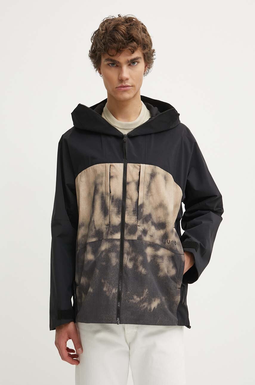 Μπουφάν HUGO χρώμα: μαύρο, 50517772