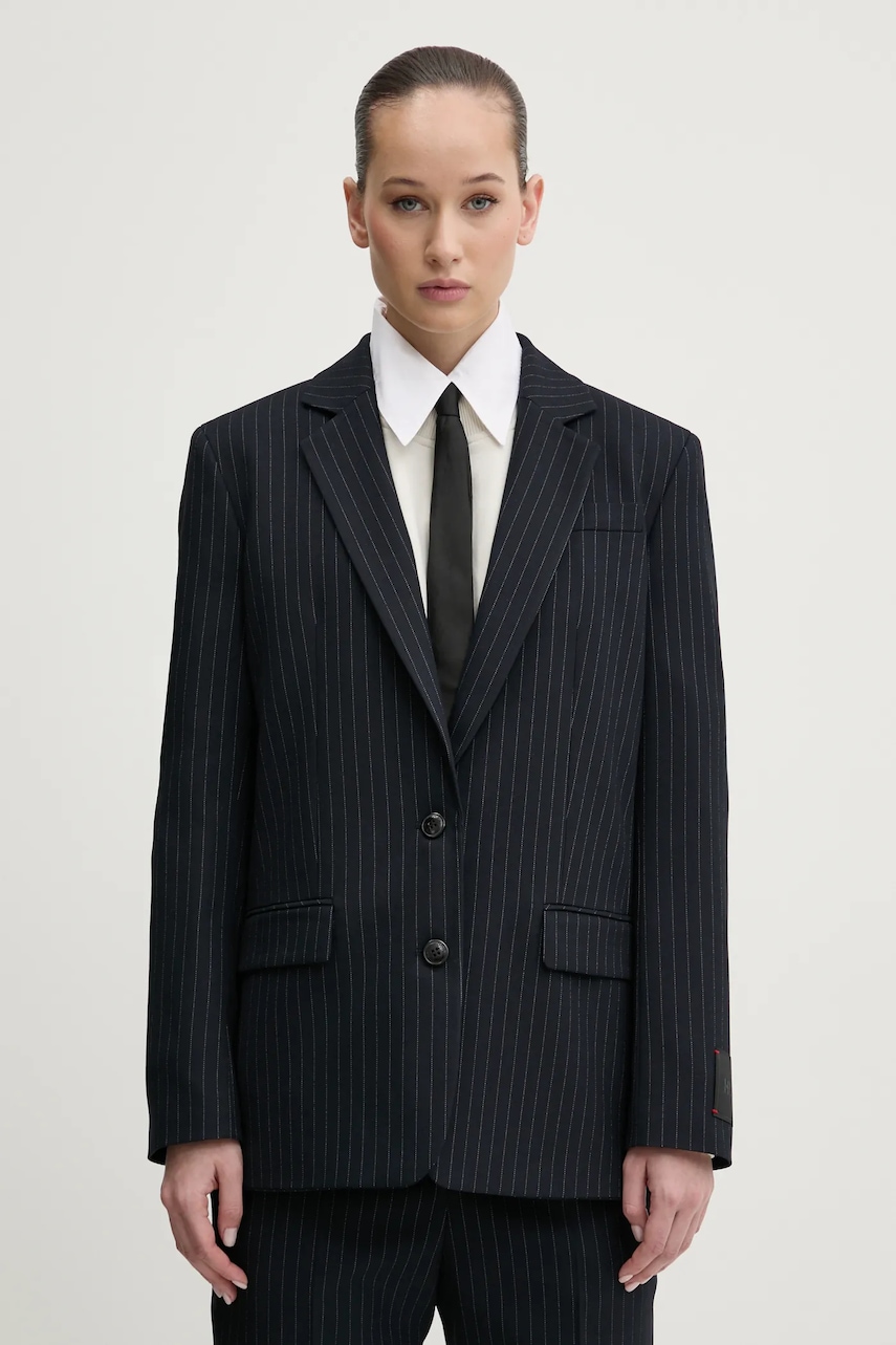 Σακάκι HUGO χρώμα: ναυτικό μπλε, 50533842