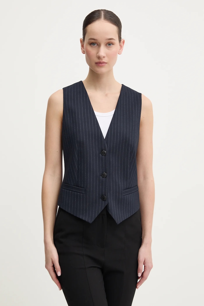 Γιλέκο HUGO χρώμα: ναυτικό μπλε, 50536433