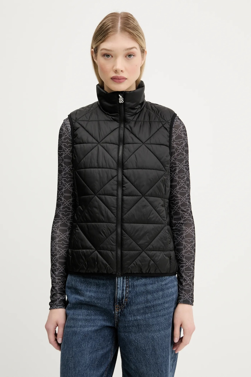 Αμάνικο μπουφάν HUGO χρώμα: μαύρο, 50544136