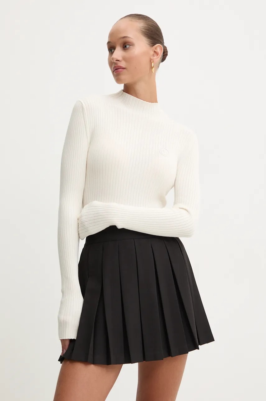 Πουλόβερ Hugo Blue χρώμα: μπεζ, 50522578