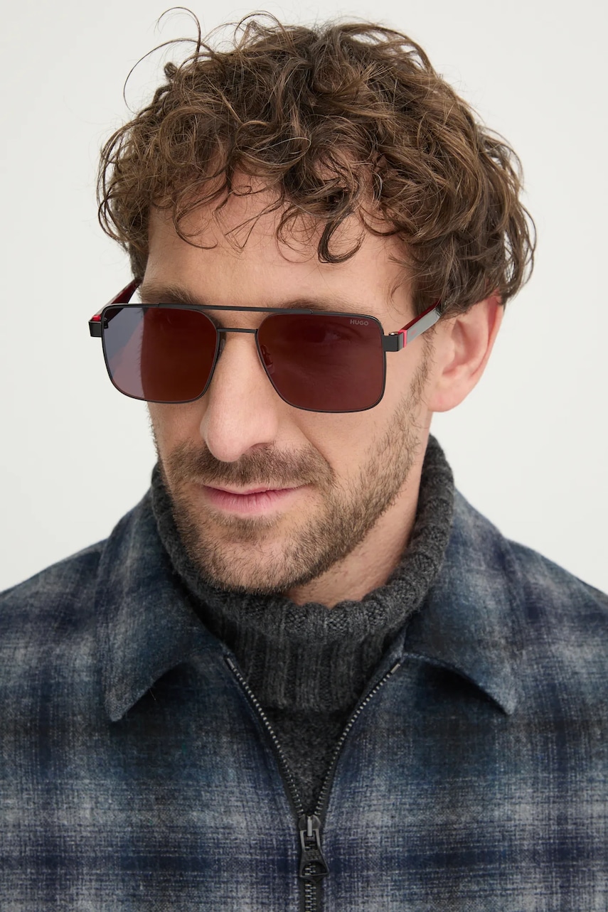 Γυαλιά ηλίου HUGO χρώμα: μαύρο, HG 1313/S