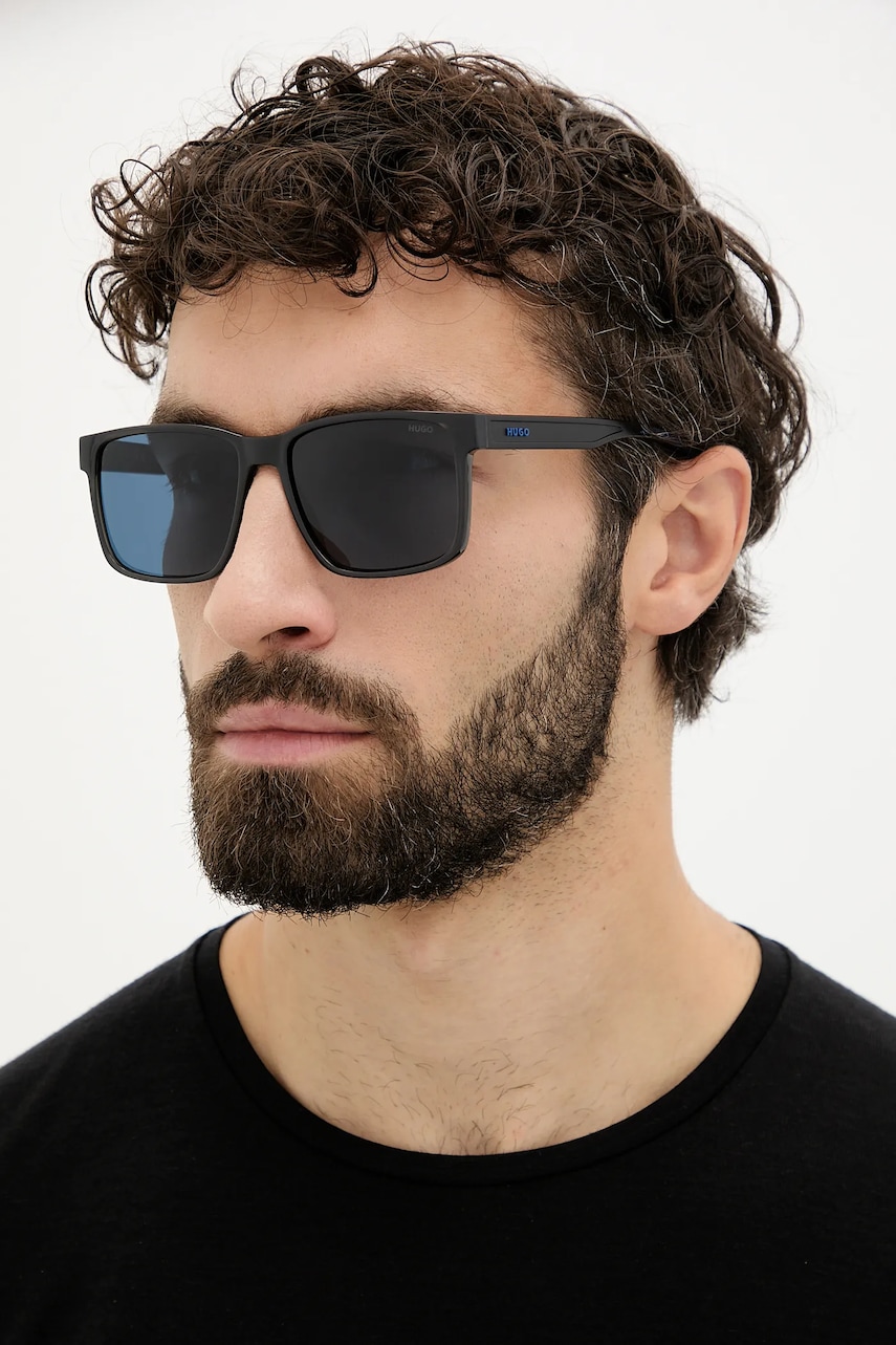 Γυαλιά ηλίου HUGO ανδρικά, χρώμα: ναυτικό μπλε, HG 1369/S