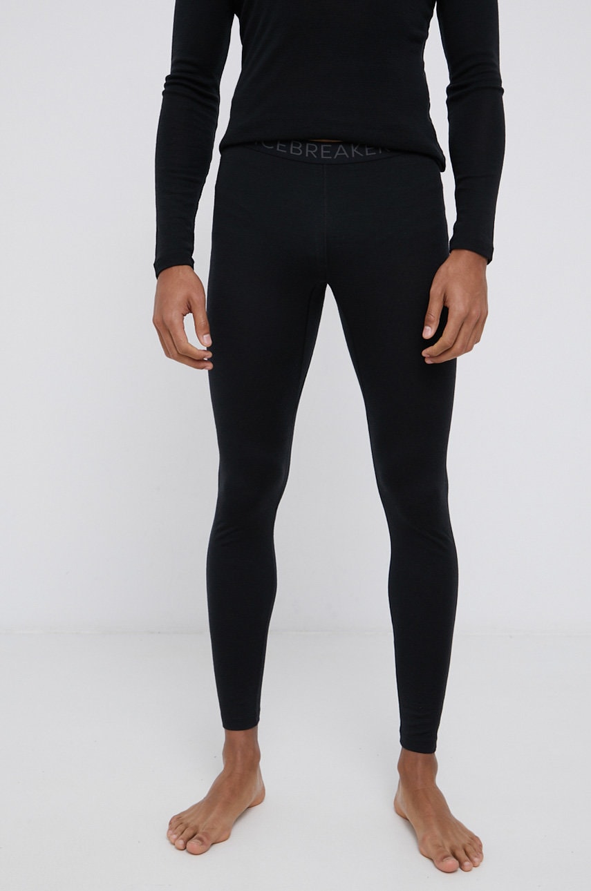 Μάλλινα ισοθερμικά Icebreaker χρώμα: μαύρο