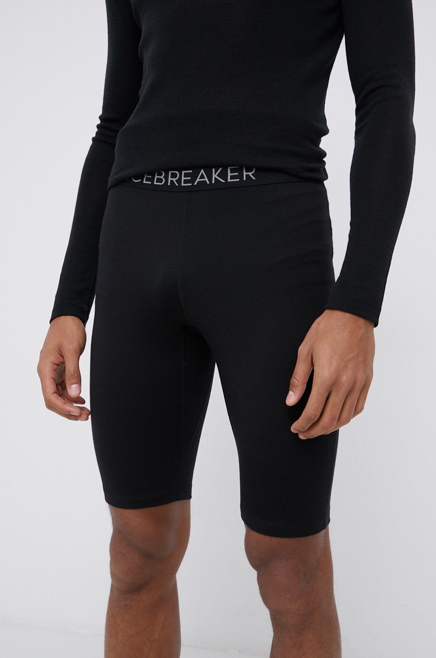 Μάλλινα ισοθερμικά Icebreaker χρώμα: μαύρο