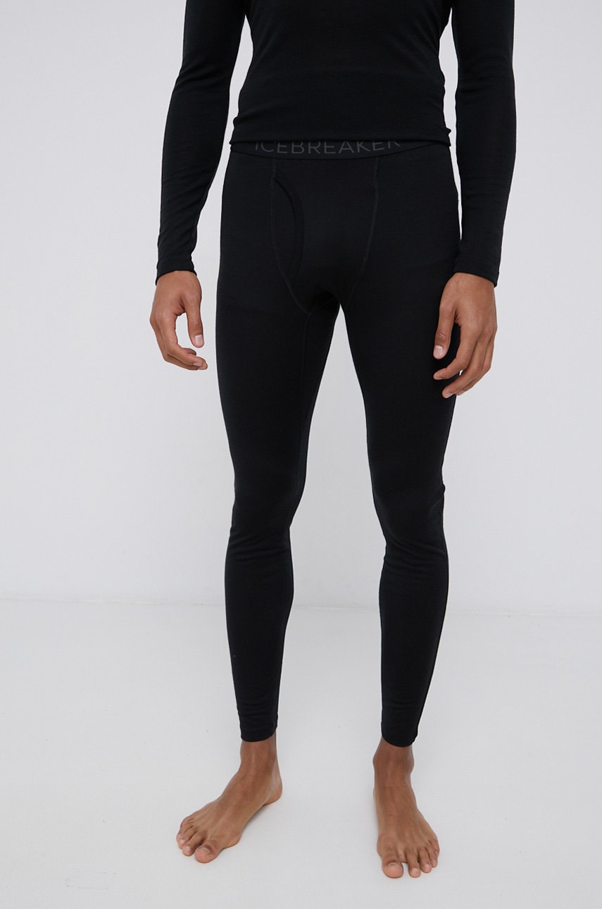 Μάλλινα ισοθερμικά Icebreaker χρώμα: μαύρο