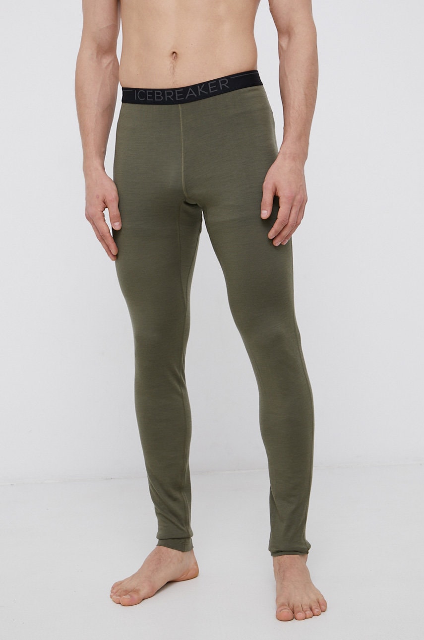 Μάλλινα ισοθερμικά Icebreaker χρώμα: πράσινο