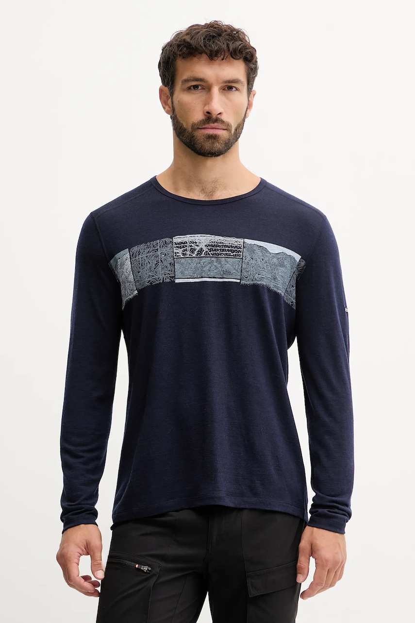 Ισοθερμικά εσώρουχα Icebreaker Merino 200 Oasis χρώμα: ναυτικό μπλε, IB0A57BD4011