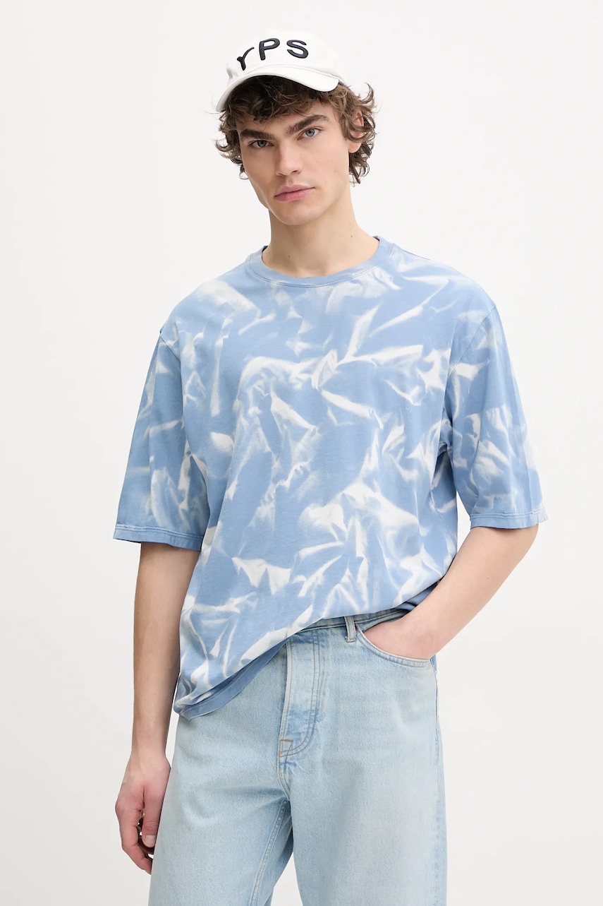 Βαμβακερό μπλουζάκι IRO ανδρικό, χρώμα: μπλε, MP19AYLINO