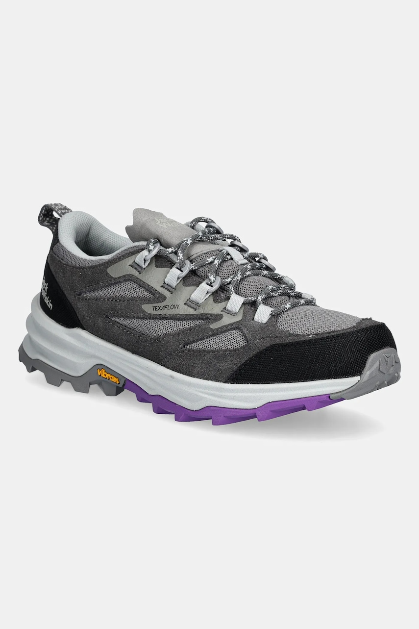 Παπούτσια Jack Wolfskin Cyrox Vent Low χρώμα: γκρι, A64090