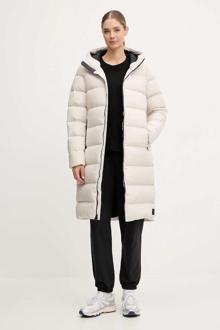 Μπουφάν με επένδυση από πούπουλα Jack Wolfskin Frozen Palace χρώμα: γκρι, 1204133