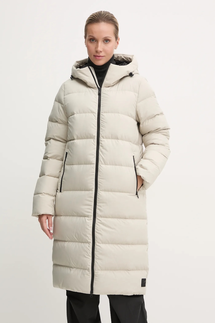 Μπουφάν με επένδυση από πούπουλα Jack Wolfskin Frozen Palace χρώμα: γκρι, 1204133